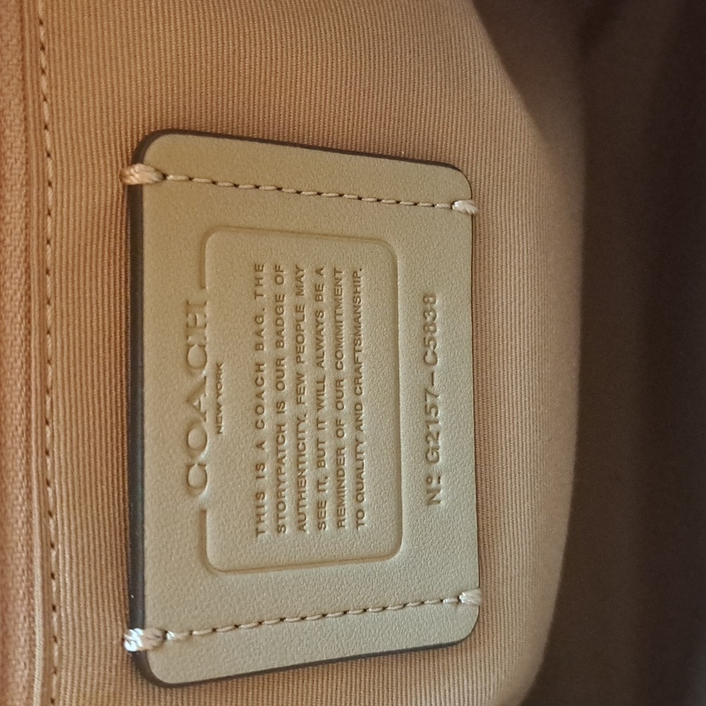 NEW Coach Prairie C5838 Pink /White Satchel/Crossbody NEW with Tags - Picture 10 of 12